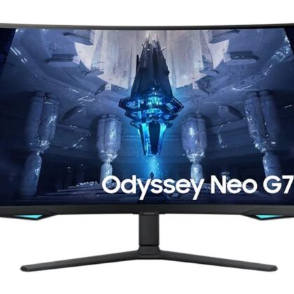 LCD Monitor SAMSUNG Odyssey Neo G7 32" Gaming/4K/Curved Panel VA 3840x2160 16:9 165Hz 1 ms Swivel Pivot Height adjustable Tilt Colour Black LS32BG750NPXEN  LS32BG750NPXEN 8806094796568