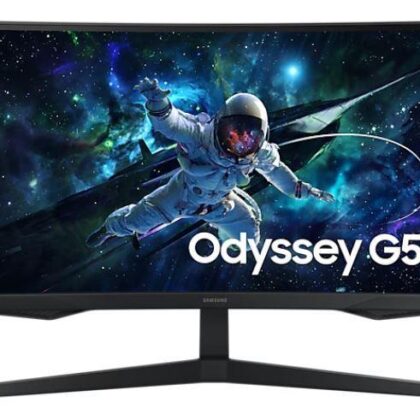 LCD Monitor SAMSUNG LS32CG552EUXEN 32" Gaming/Curved Panel VA 2560x1440 16:9 165 Hz Matte 1 ms Height adjustable Colour Black LS32CG552EUXEN  LS32CG552EUXEN 8806095337241