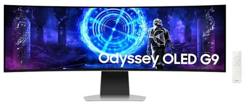 Monitor SAMSUNG 49" Gaming/Curved 5120x1440 32:9 0.03 ms Speakers Height adjustable Tilt Colour Silver LS49DG950SUXEN  LS49DG950SUXEN 8806095693385