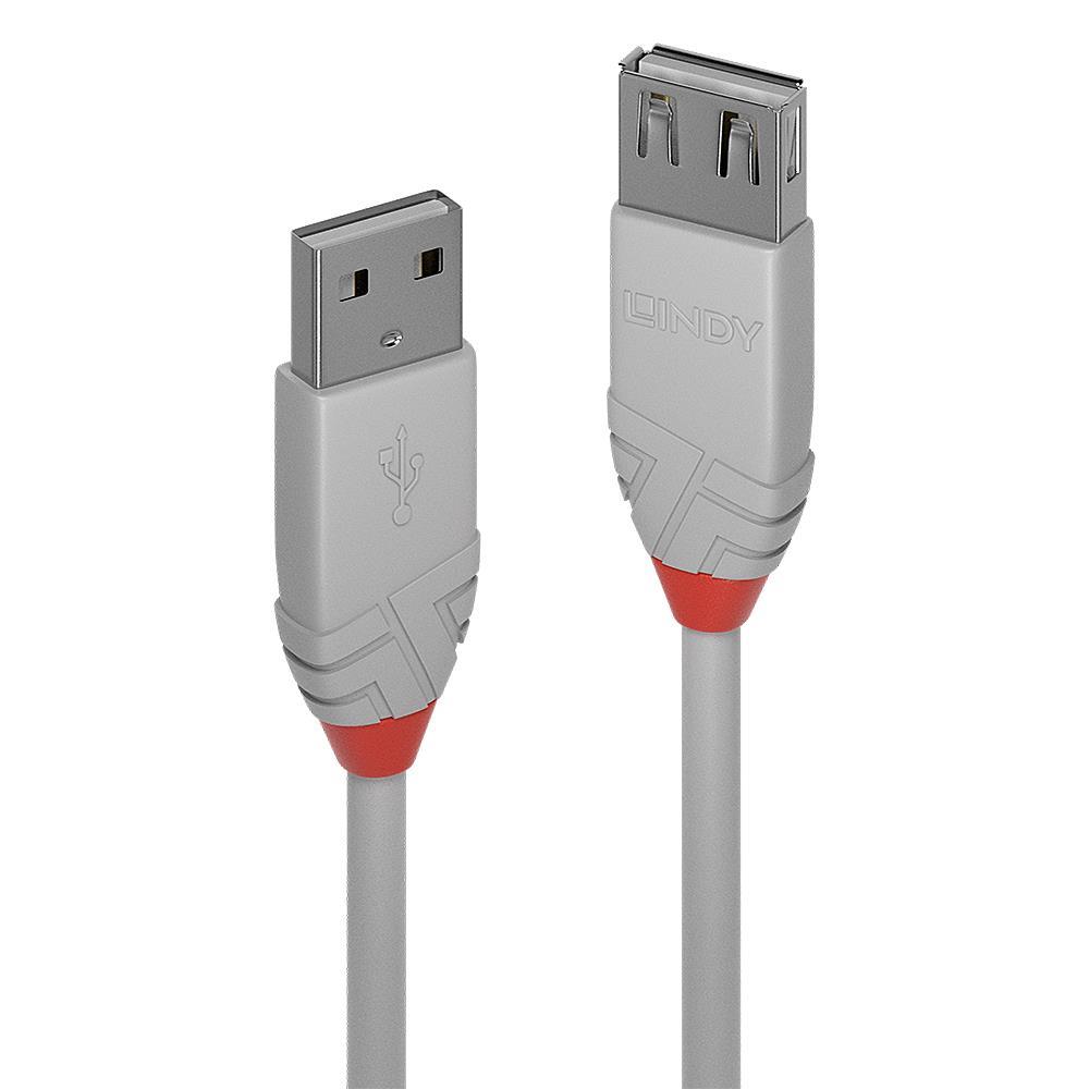 CABLE USB2 TYPE A 3M/ANTHRA 36714 LINDY  36714 4002888367141