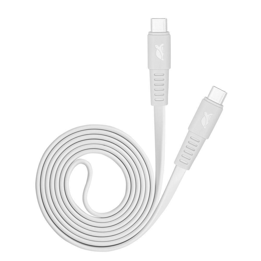 CABLE USB-C TO USB-C 1.2M/WHITE PS6005 WT12 RIVACASE  PS6005WT12 4260403579480