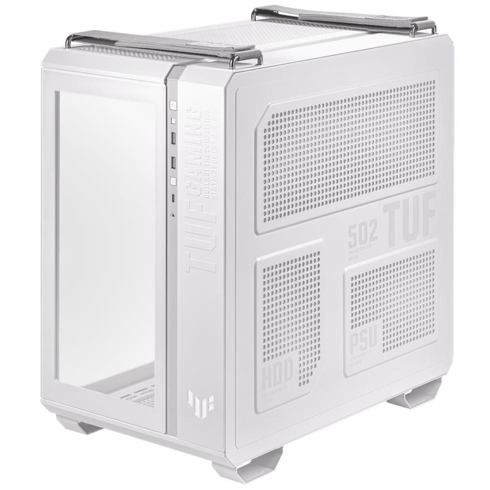 Case ASUS TUF Gaming GT502 TG MidiTower Not included ATX MicroATX MiniITX Colour White GT502TUFGAMINGTGWHITE  GT502TUFGAMINGTGWHITE 4711081943013