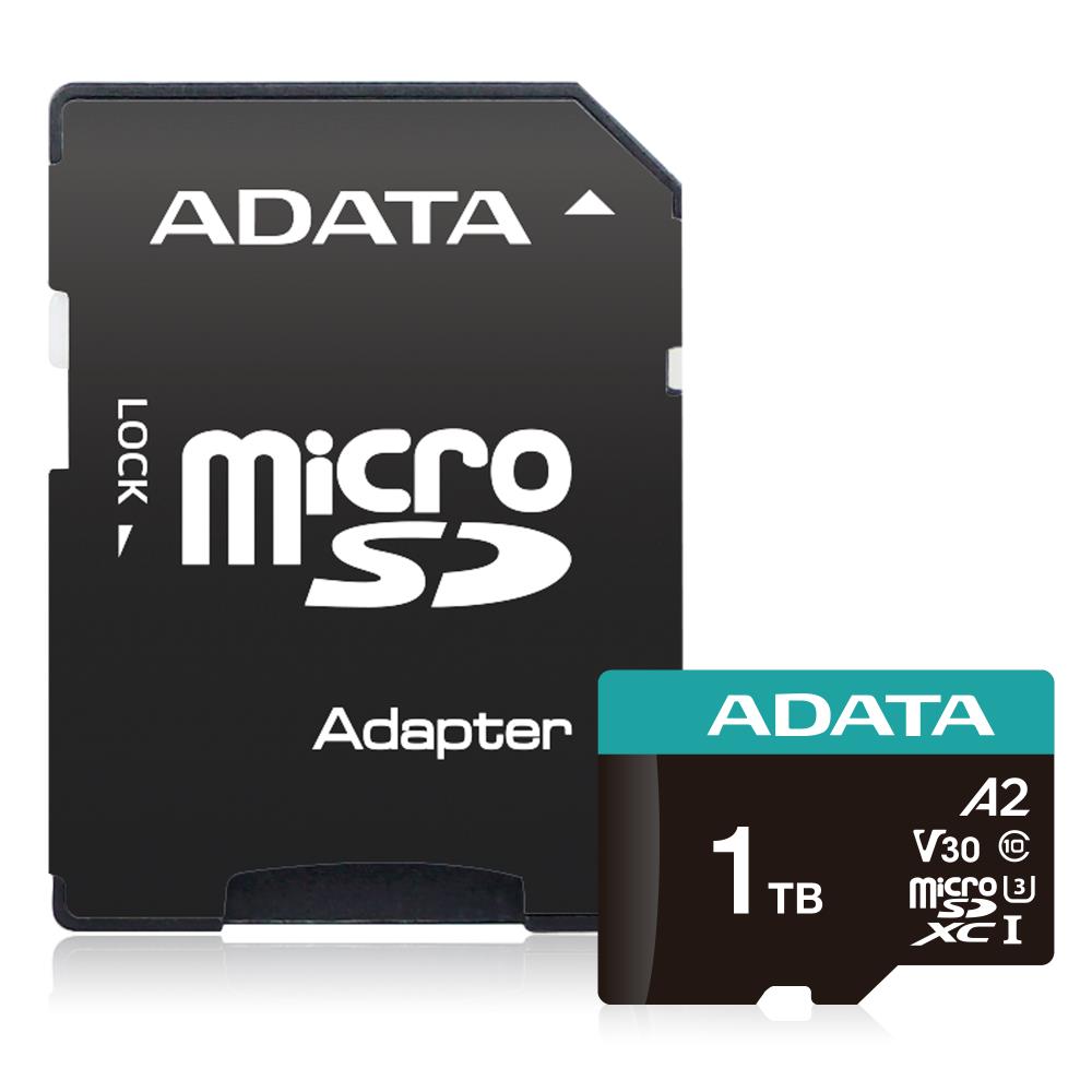 MEMORY MICRO SDXC 1TB W/AD./AUSDX1TUI3V30SA2-RA1 ADATA  AUSDX1TUI3V30SA2-RA1 4711085945273