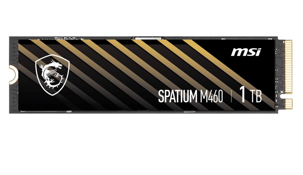 SSD MSI SPATIUM M460 1TB M.2 PCIE NVMe 3D NAND Write speed 4500 MBytes/sec Read speed 5000 MBytes/sec MTBF 1500000 hours S78-440L930-P83  S78-440L930-P83 4711377022514