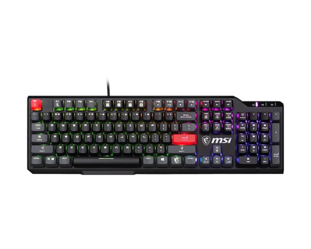 KEYBOARD GAMING BLACK ENG/VIGOR GK41 DUSK LR US MSI  VIGORGK41DUSKLRUS 4711377024075