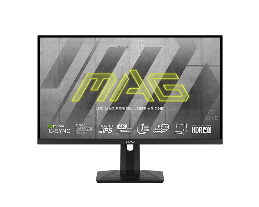 LCD Monitor MSI MAG 274UPF 27" 4K Panel IPS 3840x2160 16:9 144Hz Matte 1 ms Swivel Pivot Height adjustable Tilt Colour Black MAG274UPF  MAG274UPF 4711377032209