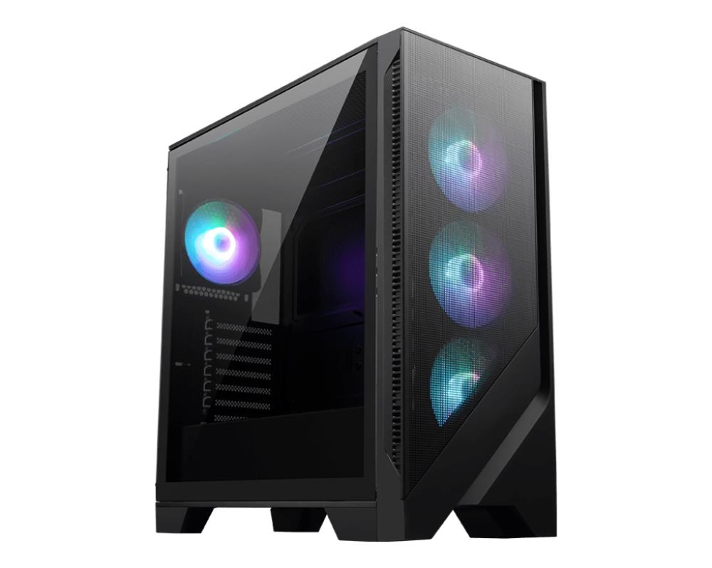 Case MSI MAG FORGE 321R AIRFLOW MidiTower Case product features Transparent panel ATX MicroATX MiniITX Colour Black MAGFORGE321RAIRFLOW  MAGFORGE321RAIRFLOW 4711377193481