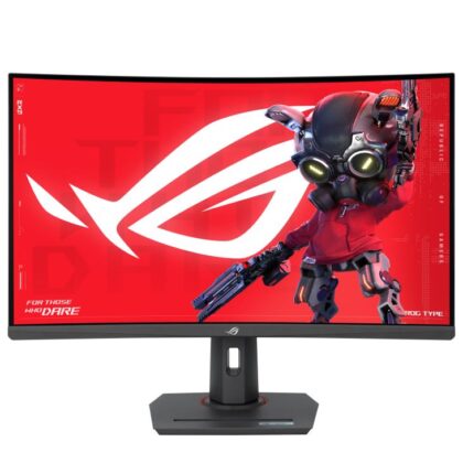 LCD Monitor ASUS ROG Strix XG32WCS 31.5" Gaming/Curved Panel VA 2560x1440 16:9 180Hz 1 ms Swivel Height adjustable Tilt 90LM0AC0-B01970  90LM0AC0-B01970 4711387497159