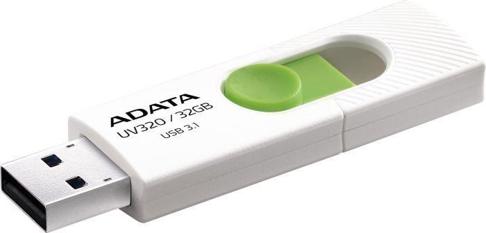 MEMORY DRIVE FLASH USB3.1 32GB/WHITE AUV320-32G-RWHGN ADATA  AUV320-32G-RWHGN 4713218462817