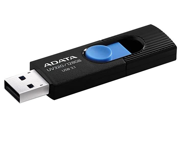 MEMORY DRIVE FLASH USB3 128GB/BLACK AUV320-128G-RBKBL ADATA  AUV320-128G-RBKBL 4713218462848