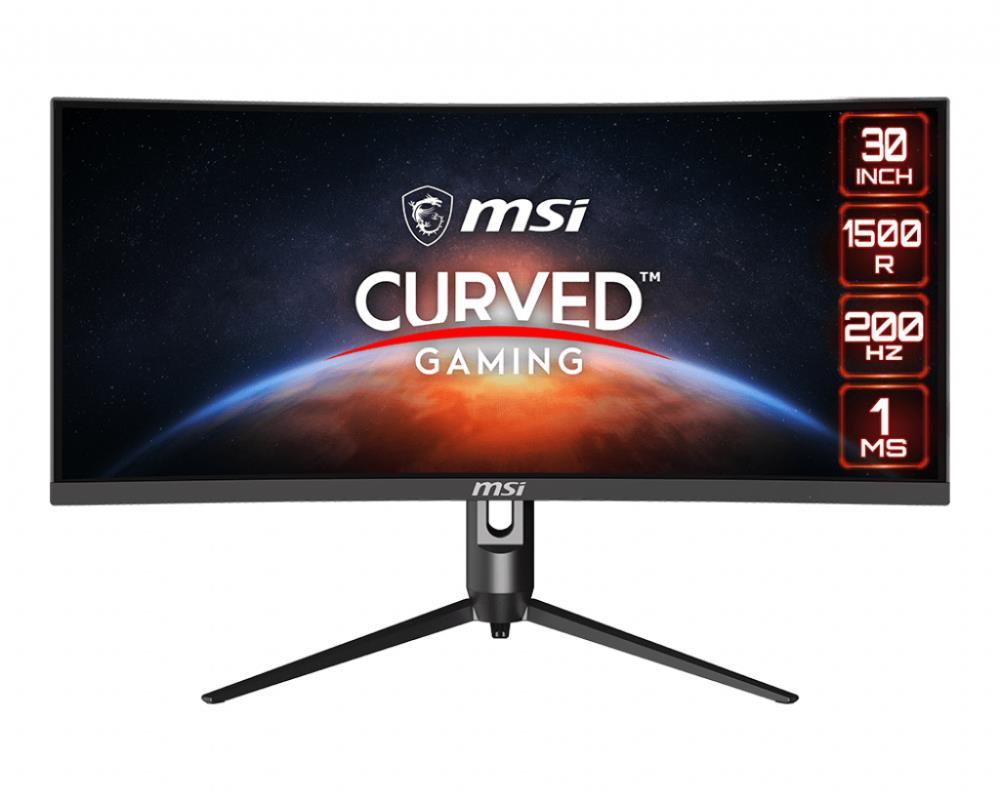 LCD Monitor MSI Optix MAG301CR2 29.5" Gaming/Curved/21 : 9 Panel VA 2560x1080 21:9 200Hz Matte 1 ms Swivel Pivot Height adjustable Tilt Colour Black OPTIXMAG301CR2  OPTIXMAG301CR2 4719072748739