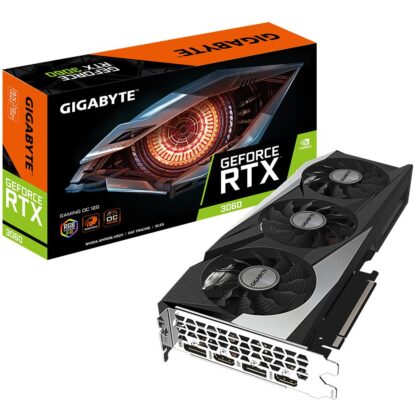 Graphics Card GIGABYTE NVIDIA GeForce RTX 3060 12 GB 192 bit PCIE 4.0 16x GDDR6 Memory 15000 MHz GPU 1837 MHz 2xHDMI 2xDisplayPort N3060GAMINGOC-12GD2.0  N3060GAMINGOC-12GD2.0 4719331309312