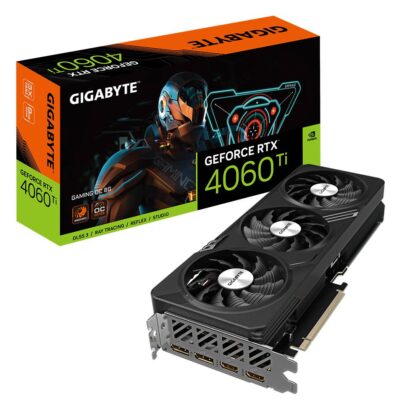 Graphics Card GIGABYTE NVIDIA GeForce RTX 4060 Ti 8 GB GDDR6 128 bit PCIE 4.0 16x 2xHDMI 2xDisplayPort GV-N406TGAMINGOC-8GD  GV-N406TGAMINGOC-8GD 4719331313456