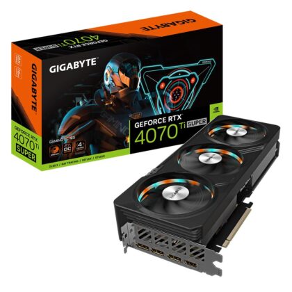 Graphics Card GIGABYTE NVIDIA GeForce RTX 4070 Ti SUPER 16 GB GDDR6X 256 bit PCIE 4.0 16x GPU 2655 MHz 1xHDMI 3xDisplayPort N407TSGAMINGOC-16GD  N407TSGAMINGOC-16GD 4719331354107