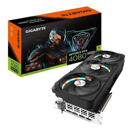 Graphics Card GIGABYTE NVIDIA GeForce RTX 4080 SUPER 16 GB GDDR6X 256 bit PCIE 4.0 16x GPU 2595 MHz Triple slot Fansink 1xHDMI 3xDisplayPort GV-N408SGAMINGOC-16GD  GV-N408SGAMINGOC-16GD 4719331354190