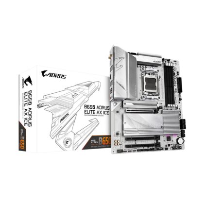 Mainboard GIGABYTE AMD B650 SAM5 ATX Memory DDR5 Memory slots 4 2xPCI-Express 3.0 16x 1xPCI-Express 4.0 16x 3xM.2 1xHDMI 1xDisplayPort 1xAudio-In 1xAudio-Out 1xMicrophone 4xUSB 2.0 7xUSB 3.2 1xUSB-C 1xRJ45 B650AELITEAXICE  B650AELITEAXICE 4719331859374