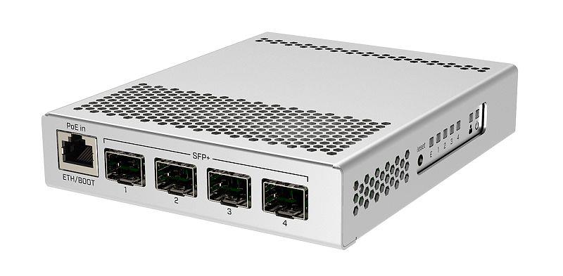 Switch MIKROTIK 1x10Base-T / 100Base-TX / 1000Base-T 4xSFP+ PoE ports 1 CRS305-1G-4S+IN  CRS305-1G-4S+IN 4752224002136