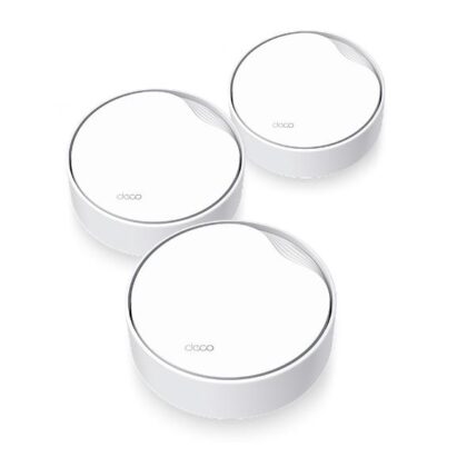 Wireless Router TP-LINK Wireless Router 3-pack 3000 Mbps Mesh Wi-Fi 6 1x10/100/1000M 1x2.5GbE DHCP DECOX50-POE(3-PACK)  DECOX50-POE(3-PACK) 4897098687918