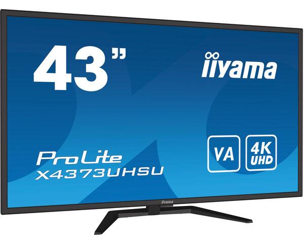 LCD Monitor IIYAMA 43" 4K Panel VA 3840x2160 16:9 60Hz Matte 3 ms Speakers Tilt Colour Black X4373UHSU-B1  X4373UHSU-B1 4948570118519