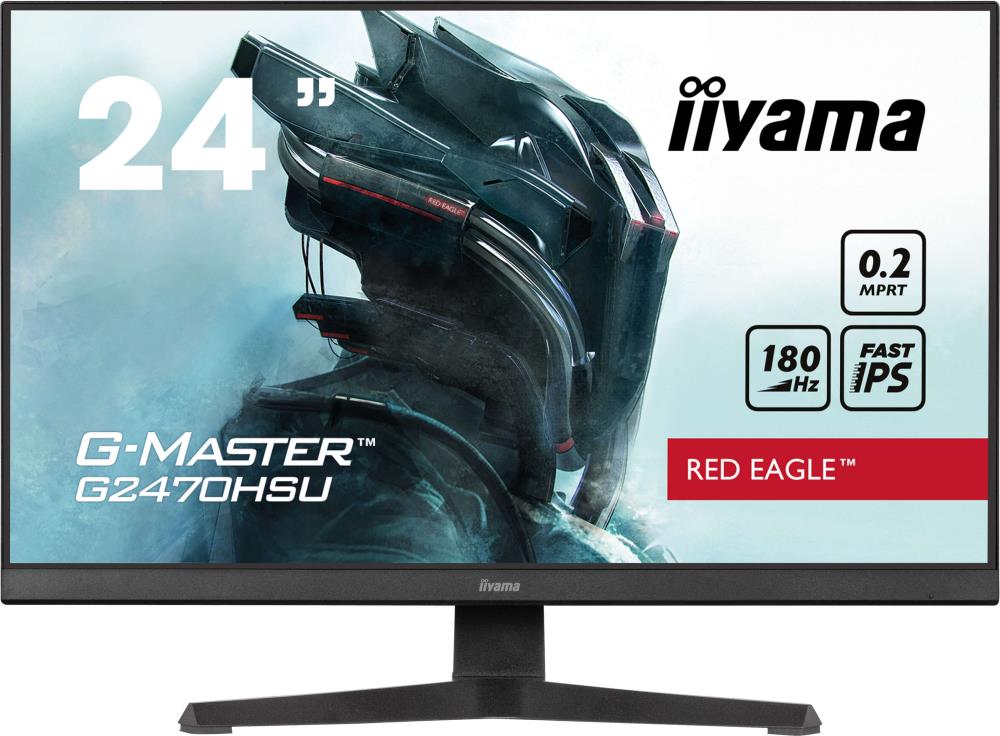 LCD Monitor IIYAMA G2470HSU-B6 24" Panel IPS 1920x1080 16:9 180Hz Matte 0.2 ms Speakers Colour Black G2470HSU-B6  G2470HSU-B6 4948570123940