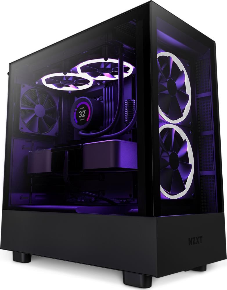 Case NZXT H5 ELITE MidiTower Case product features Transparent panel Not included ATX MicroATX MiniITX Colour Black CC-H51EB-01  CC-H51EB-01 5056547202365