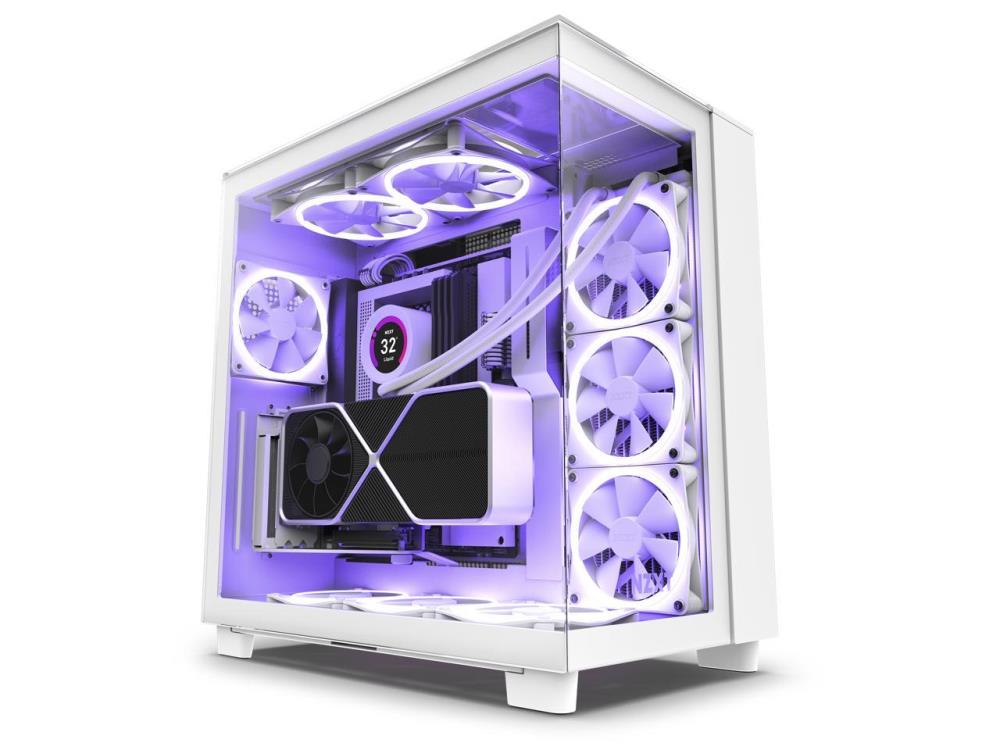 Case NZXT H9 Elite MidiTower Case product features Transparent panel Not included ATX MicroATX MiniITX Colour White CM-H91EW-01  CM-H91EW-01 5056547202440