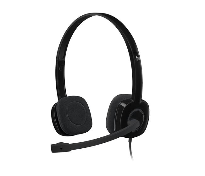 HEADSET STEREO H151/BLACK 981-000589 LOGITECH  981-000589 5099206057333