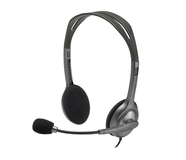 HEADSET STEREO H111/GREY 981-000593 LOGITECH  981-000593 5099206057340