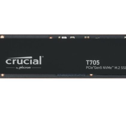 SSD CRUCIAL T705 2TB M.2 PCIe Gen5 NVMe Write speed 12700 MBytes/sec Read speed 14500 MBytes/sec TBW 1200 TB CT2000T705SSD3  CT2000T705SSD3 649528940179