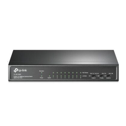 Switch TP-LINK TL-SF1009P Desktop/pedestal 9x10Base-T / 100Base-TX PoE+ ports 8 TL-SF1009P  TL-SF1009P 6935364052966