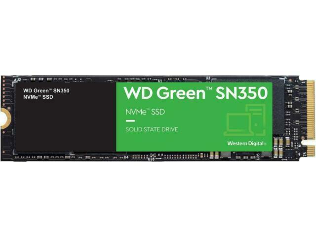 SSD WESTERN DIGITAL Green SN350 500GB M.2 PCIe Gen3 NVMe TLC Write speed 1500 MBytes/sec Read speed 2400 MBytes/sec 2.38mm TBW 60 TB MTBF 1000000 hours WDS500G2G0C  WDS500G2G0C 718037880099