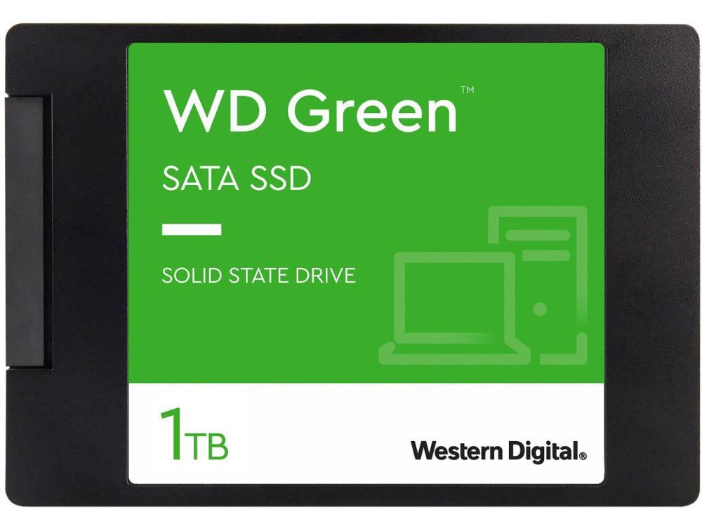 SSD WESTERN DIGITAL Green 1TB SATA 3.0 SLC Read speed 545 MBytes/sec 2,5″ MTBF 1000000 hours WDS100T3G0A  WDS100T3G0A 718037894188