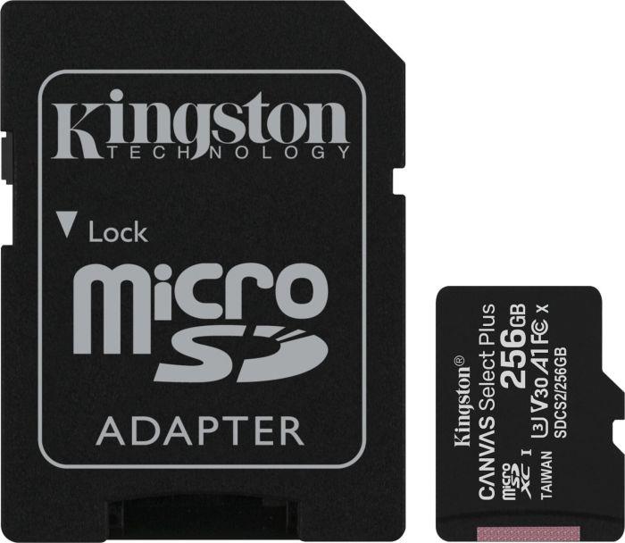 MEMORY MICRO SDXC 256GB UHS-I/W/ADAPTER SDCS2/256GB KINGSTON  SDCS2/256GB 740617298710