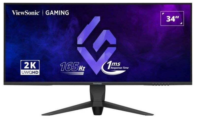 LCD Monitor VIEWSONIC 34" Gaming/21 : 9 Panel VA 3440x1440 21:9 165 Hz Matte 1 ms Swivel Height adjustable Tilt Colour Black VX3480-2K-PRO  VX3480-2K-PRO 766907018059