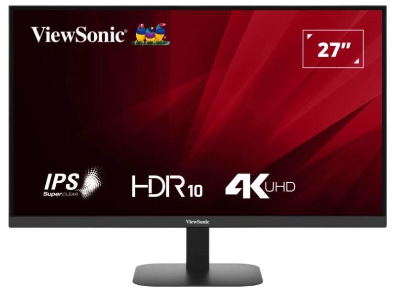 LCD Monitor VIEWSONIC VA2708-4K-HD 27" Panel IPS 3840x2160 16:9 60 Hz Matte 4 ms Tilt Colour Black VA2708-4K-HD  VA2708-4K-HD 766907027167