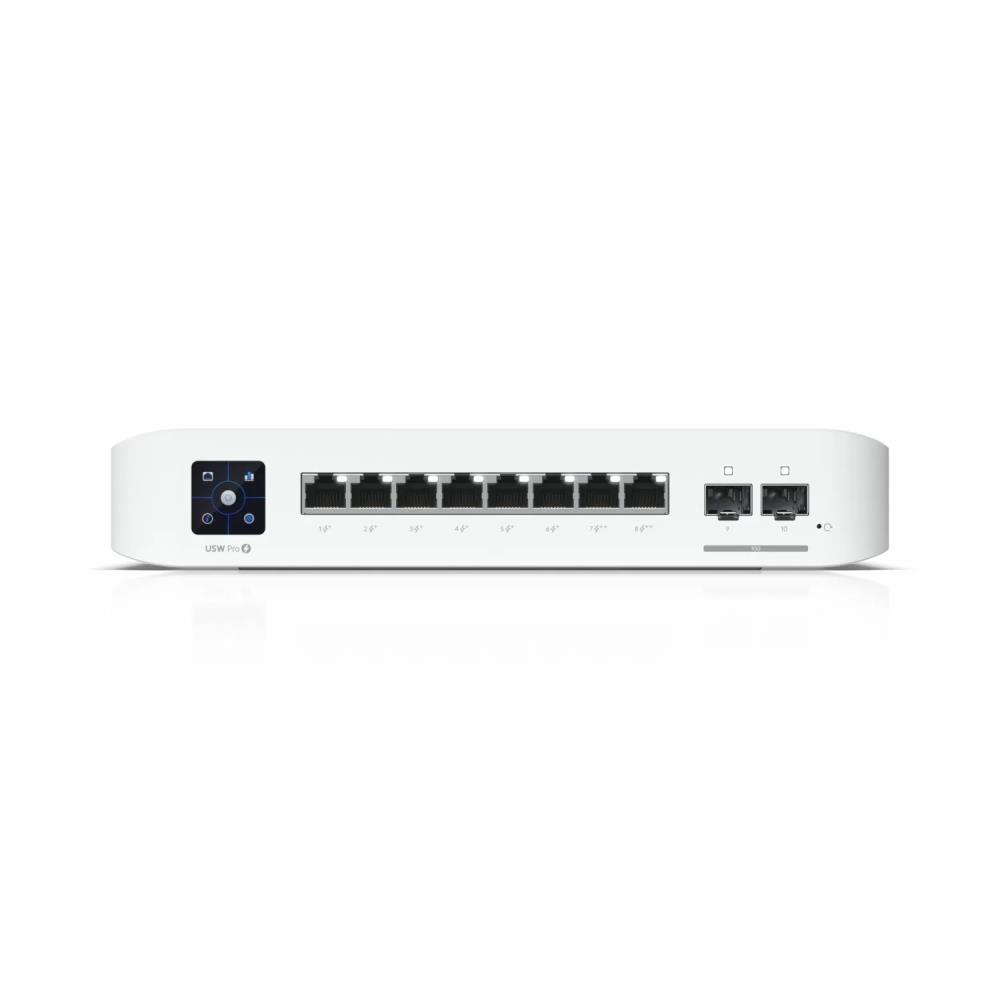 Switch UBIQUITI USW-PRO-8-POE Type L3 2xSFP+ 8xRJ45 PoE+ ports 8 120 Watts USW-PRO-8-POE  USW-PRO-8-POE 810084692691