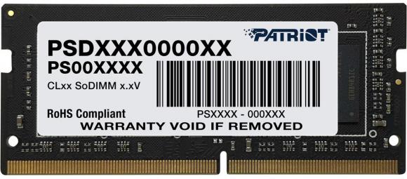 NB MEMORY 32GB PC25600 DDR4/PSD432G32002S PATRIOT  PSD432G32002S 814914027233