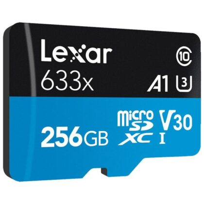 MEMORY MICRO SDXC 256GB UHS-I/W/ADAPTER LSDMI256BB633A LEXAR  LSDMI256BB633A 843367119721