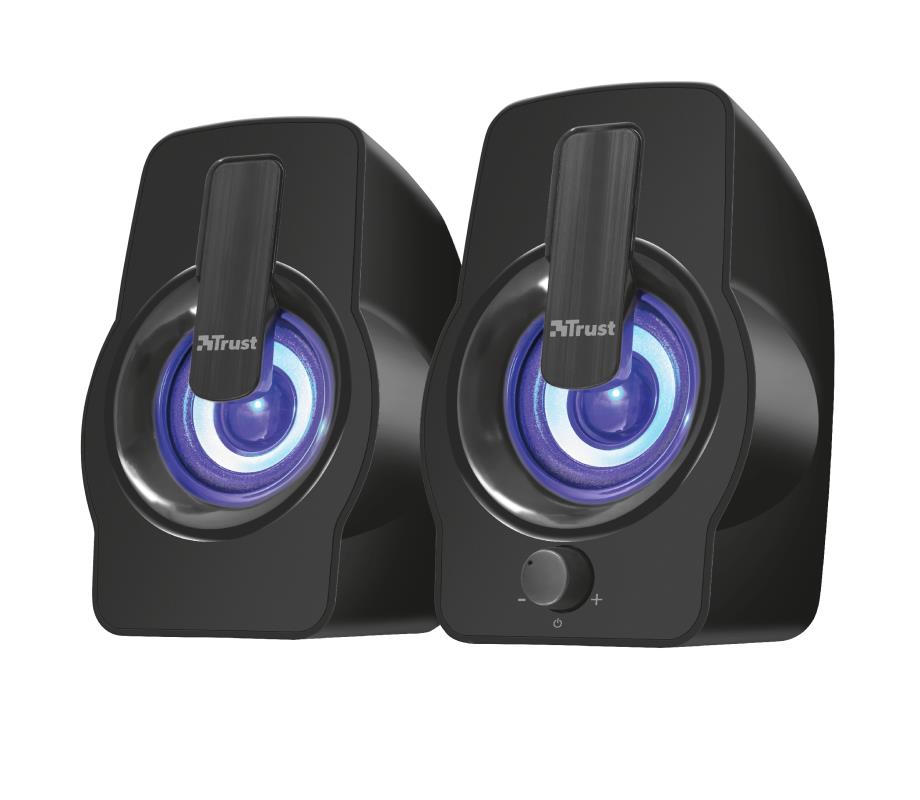 Speaker TRUST Gemi RGB P.M.P.O. 12 Watts 1xAudio-In Black 22948  22948 8713439229486