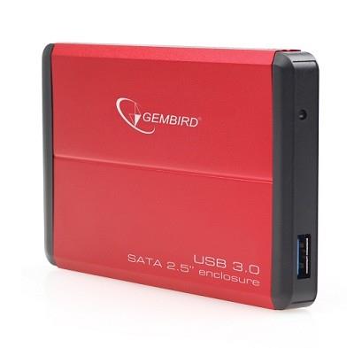 HDD CASE EXT. USB3 2.5"/RED EE2-U3S-2-R GEMBIRD  EE2-U3S-2-R 8716309084765