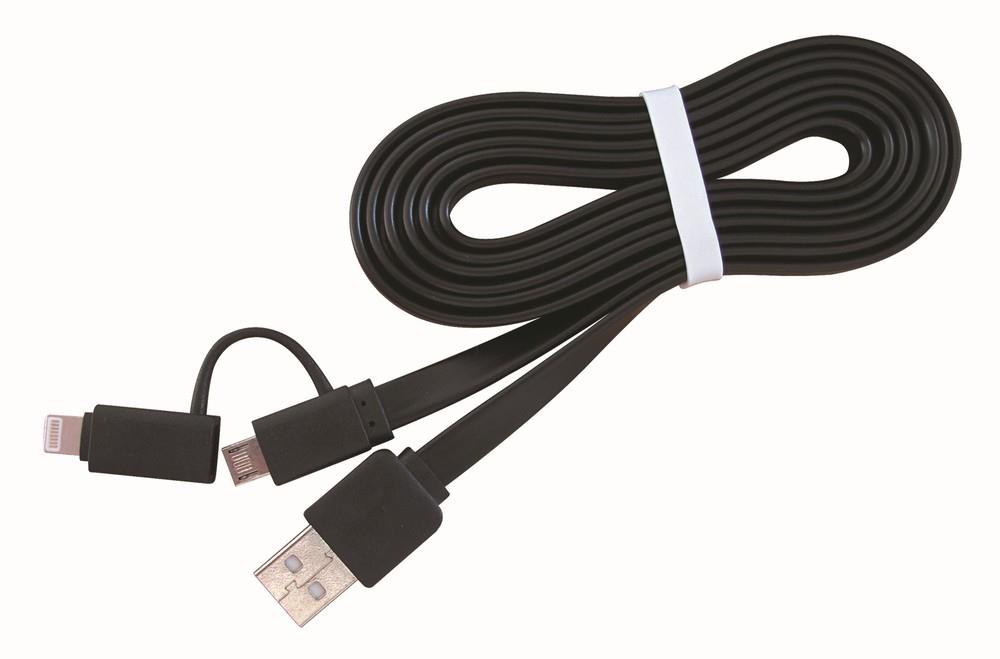 CABLE LIGHTNING +MICRO USB TO/AM 1M CC-USB2-AMLM2-1M GEMBIRD  CC-USB2-AMLM2-1M 8716309087674