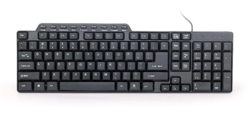 KEYBOARD MULTIMEDIA USB ENG/BLACK KB-UM-104 GEMBIRD  KB-UM-104 8716309091138