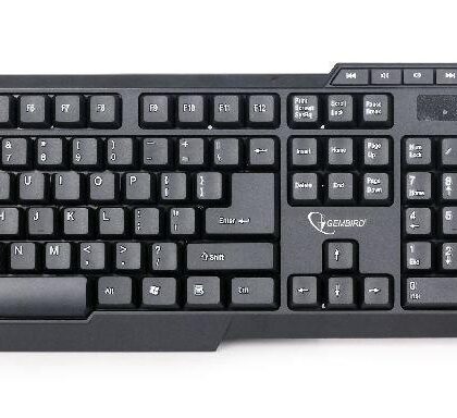 KEYBOARD +MOUSE WRL ENG/MULTIMEDIA KBS-WM-02 GEMBIRD  KBS-WM-02 8716309091541