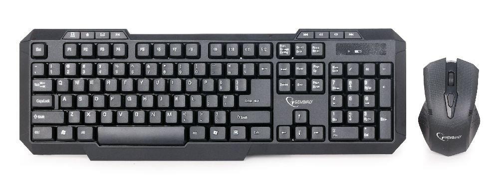 KEYBOARD +MOUSE WRL ENG/MULTIMEDIA KBS-WM-02 GEMBIRD  KBS-WM-02 8716309091541