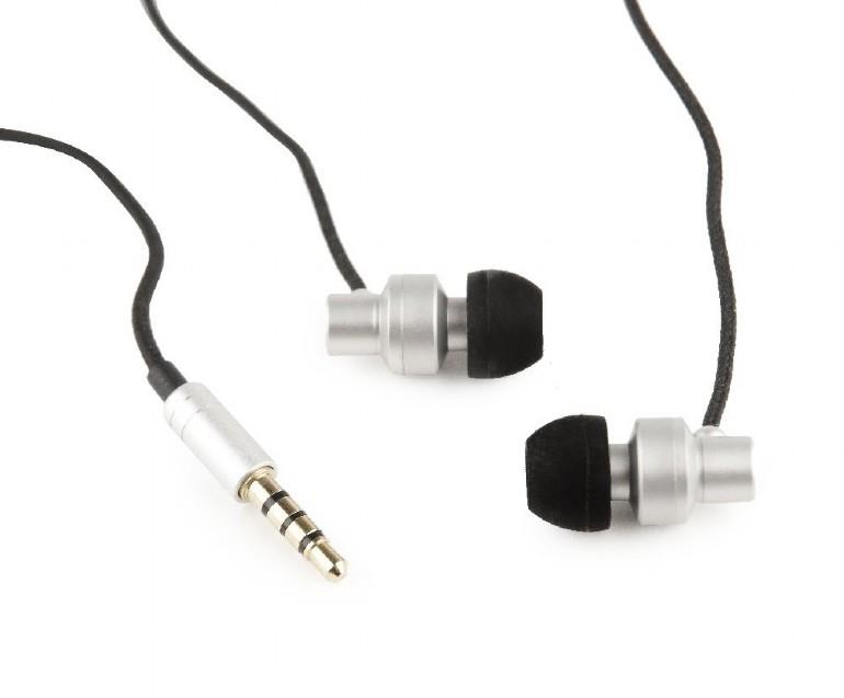 HEADSET PARIS IN-EAR SILVER/MHS-EP-CDG-S GEMBIRD  MHS-EP-CDG-S 8716309096553