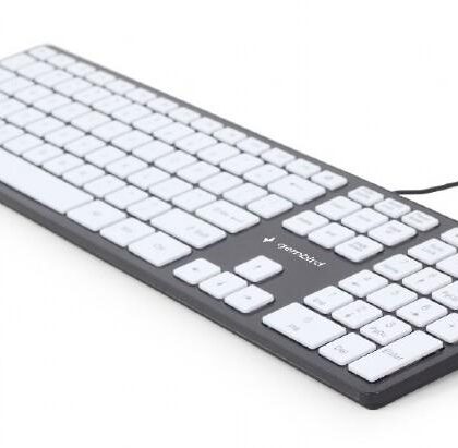 KEYBOARD MULTIMEDIA USB ENG/CHOCOL. KB-MCH-02-BKW GEMBIRD  KB-MCH-02-BKW 8716309101547