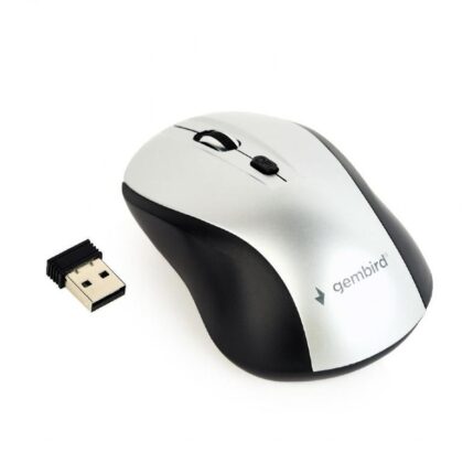 MOUSE USB OPTICAL WRL BLACK/SILVER MUSW-4B-02-BS GEMBIRD  MUSW-4B-02-BS 8716309103893