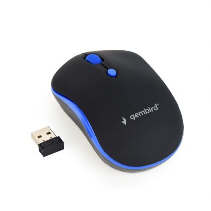 MOUSE USB OPTICAL WRL BLACK/BLUE MUSW-4B-03-B GEMBIRD  MUSW-4B-03-B 8716309104166