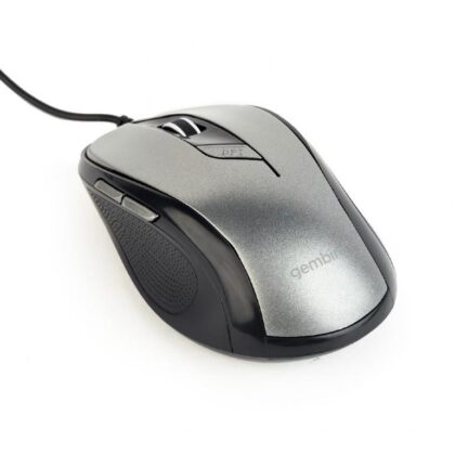 MOUSE USB OPTICAL BLACK/GREY/MUS-6B-01-BG GEMBIRD  MUS-6B-01-BG 8716309104302