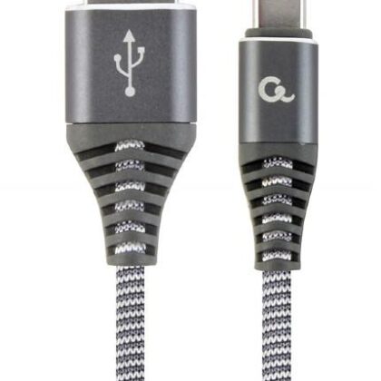 CABLE USB-C 1M SPACEGREY/WHITE/CC-USB2B-AMCM-1M-WB2 GEMBIRD  CC-USB2B-AMCM-1M-WB2 8716309106054